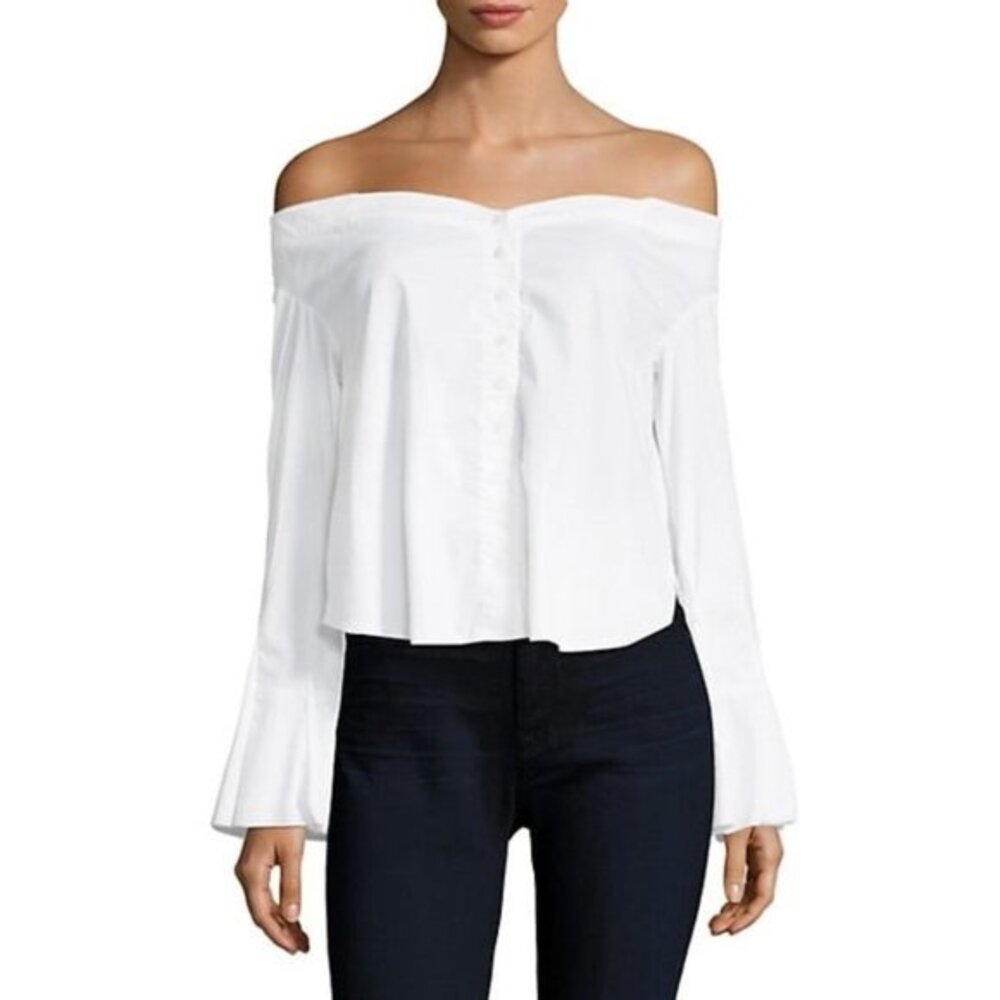 NWT Free People March To The Beat Off‎ the shoulder Top S